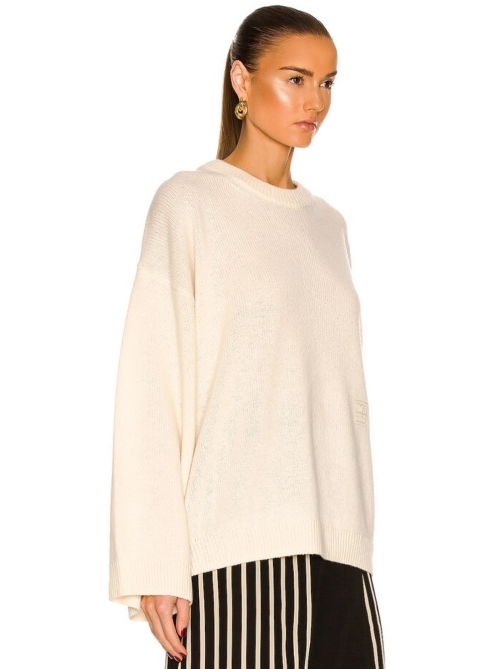 Toteme Bone Monogram Embroidery Knit. XXS - Picture 3 of 16
